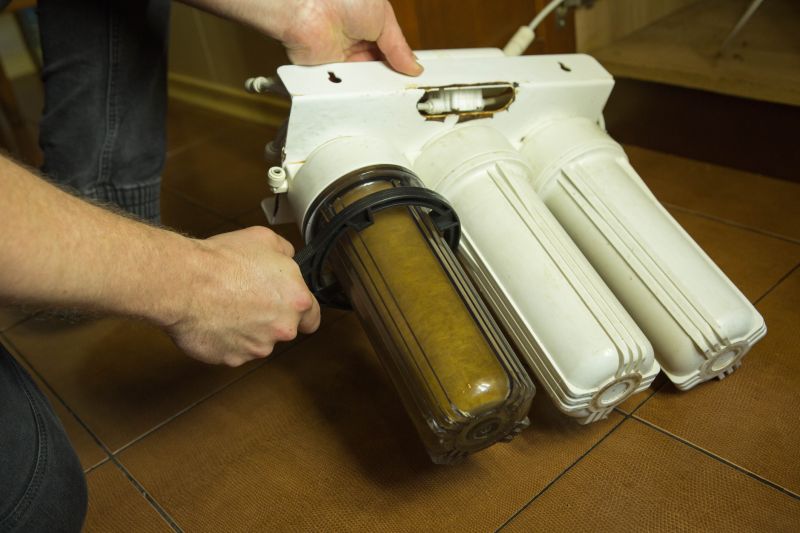 Water Softener System in Installation Process